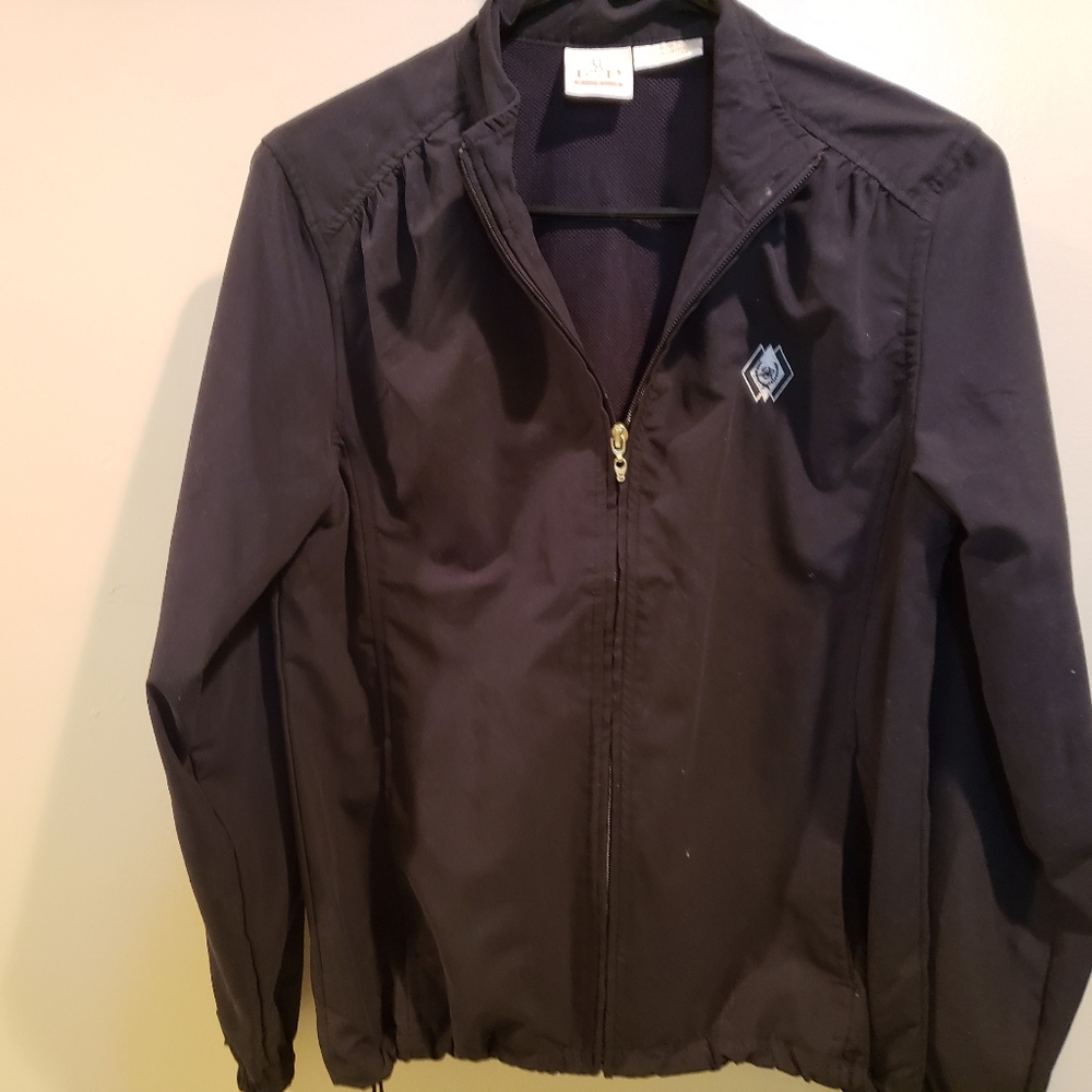 Black zip up women's jacket